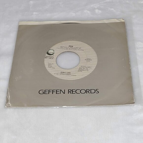 Asia Don t Cry / Daylight 45 RPM 1983 Geffen 7-29571 - Picture 8 of 8